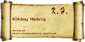 Kökény Hedvig névjegykártya